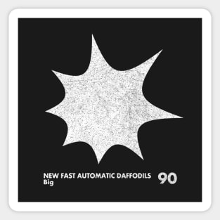 New Fast Automatic Daffoldils / Minimal Graphic Design Tribute Sticker